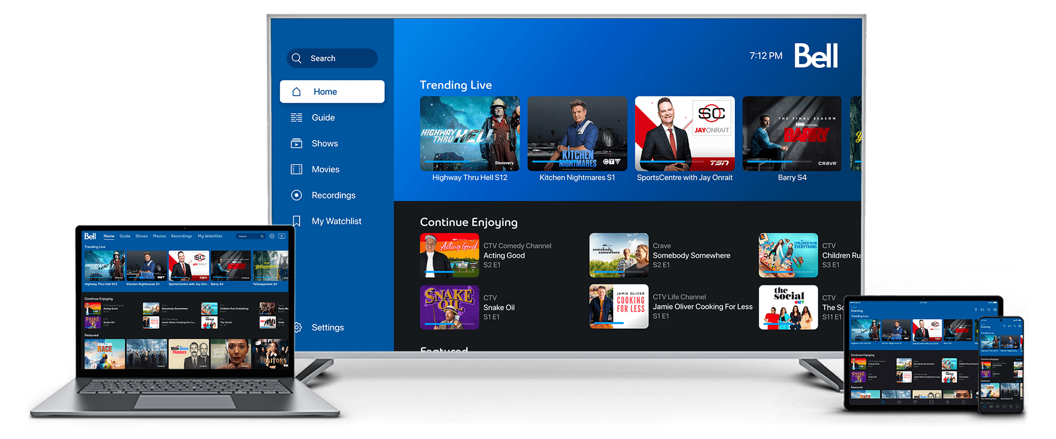 How to find your Watchlist and downloads in My TV